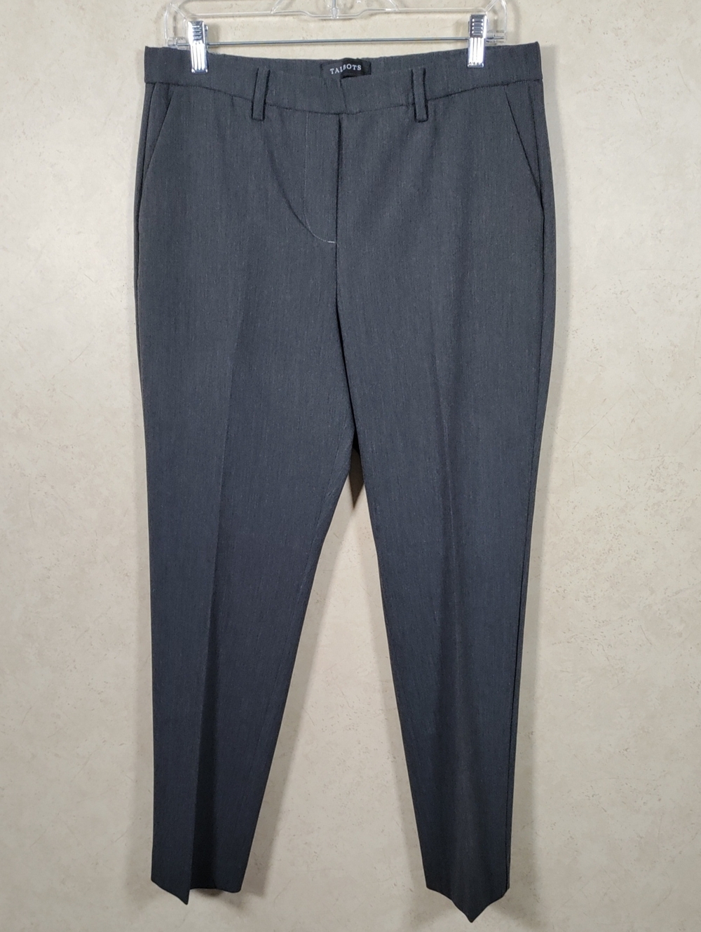 I140 Talbots Gray Cambridge Pull On Pants 10P